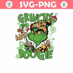 grinchy bougie christmas svg