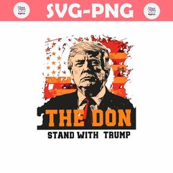 retro the don stand with trump png
