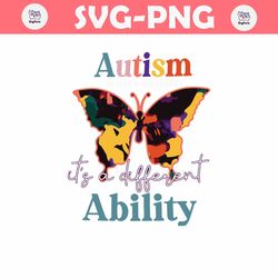 autism is not a disability its a different ability svg