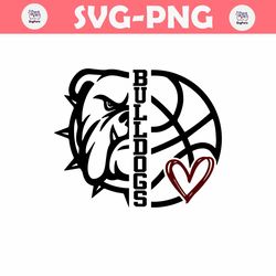 bulldogs basketball svg bulldog mom love heart t shirt baller design mascot tailgate mom shirt lady ballers cricut cut