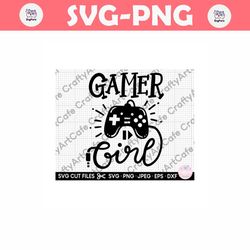 gamer girl svg gamer girl png gamer gaming streamer svg png jpg eps dxf cut file for cricut