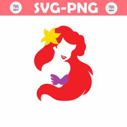 ariel the mermaid princess svg download file plotter file crafting plotter cricut
