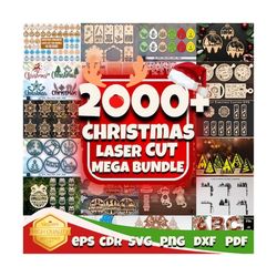 christmas laser cut mega bundle digital download files