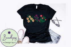 vintage wild flower t shirt design design 187