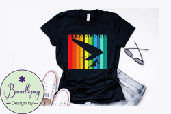 vintage hang gliding t shirt design design 220