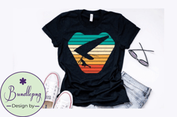 hang gliding vintage t shirt design design 222