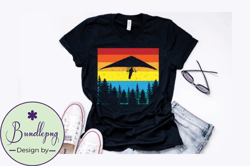 vintage hang gliding t shirt design design 225