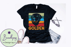 vintage golden retriever dog design design 247