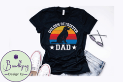 vintage golden retriever dad design design 248