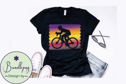 cycling silhouette retro vintage design design 261
