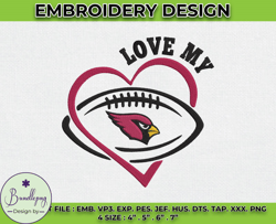 cardinals embroidery designs, nfl logo embroidery, machine embroidery pattern -02 by bundlepng