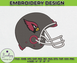 cardinals embroidery designs, nfl logo embroidery, machine embroidery pattern -05 by bundlepng