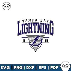 vintage 90s tampa bay lightning hockey svg