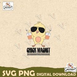 cute chick magnet easter day svg
