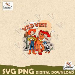 retro wild west toy story character png