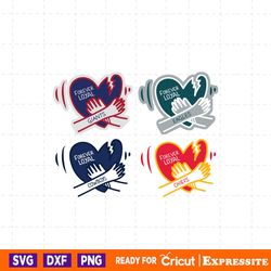 forever loyal heart nfl team svg bundle