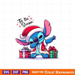 tis the season stitch santa hat png