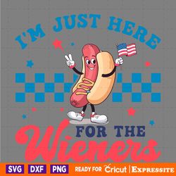 im just here for the wieners usa patriotic svg