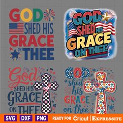 god shed his grace on thee svg png bundle