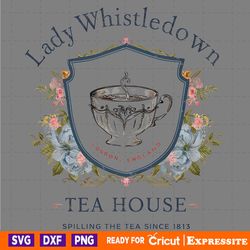 floral lady whistledown spilling the tea png