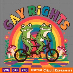 gay rights frogs bicycle pride month png