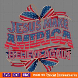 jesus make america believe again bow tie png