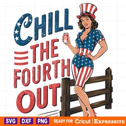 chill the fourth out american girl png digital download files digital download files