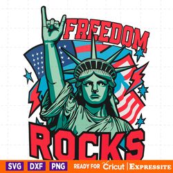 retro freedom rocks statue of liberty png