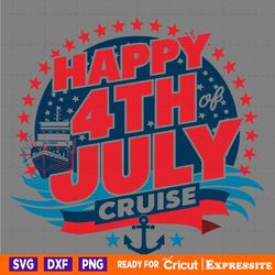 happy 4th of july cruise freedom usa svg