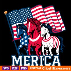 merica horse riders independence day svg