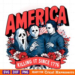 america killing it since 1776 horror characters png