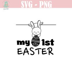 my first easter svg, my 1st easter svg, babys first easter onesie svg, baby boy easter svg, baby girl easter svg