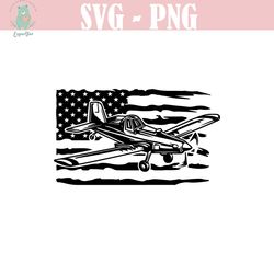 us crop duster svg | usa single prop airplane svg | farm decal shirt decor | cricut silhouette cutfile clipart vector di