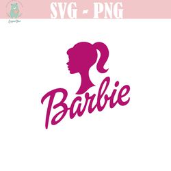 barbie head svg, doll svg, doll head svg, doll silhouette, woman silhouette, ponytail svg, doll head cricut silhouette s