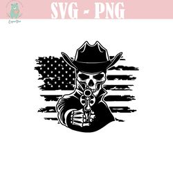 us cowboy skull with gun svg | cowboy dad clipart | western stencil | howdy cutfile | dreamland shirt png | rodeo dxf| b