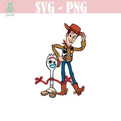 qualityperfectionus digital download - toy story woody and forky - png, svg file for cricut, htv, instant download
