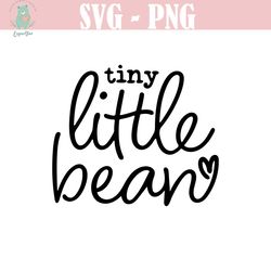 tiny little bean, svg png dxf eps, baby onesies svg, bodysuit design, funny baby onesies, svg for cricu