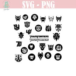 transformers svg, transformer svg faces, transformers logo layered svg, transformers clipart png, decal svg, transformer