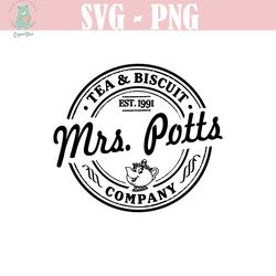 mrs. potts tea biscuit company svg beauty and beast shirt silhouette cricut mrs. pots cut file professions svg png insta