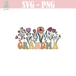 grandma est. 2023 png grandmother png grandma png for sublimation grandma gift digital download flower instant download