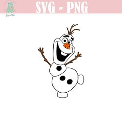 olaf svg, easy cut file for cricut, layered by colour