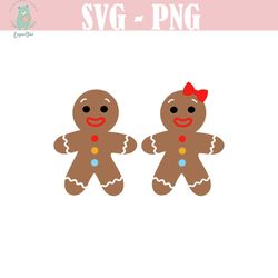 gingerbread boy svg, gingerbread girl svg, gingerbread man clipart png, holiday cookies svg, christmas clip art, cricut
