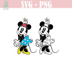 minnie mouse vintage retro svg, dxf, eps, ai, cdr vector files for cricut, silhouette, cutting plotter, png file for sub