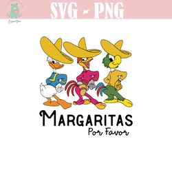 three caballeros design png file, three caballeros margaritas por favor mexico png file, donald duck, jose panchito png