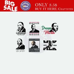 martin luther king quote pngs, civil rights sublimation files, mlk t-shirt design bundle