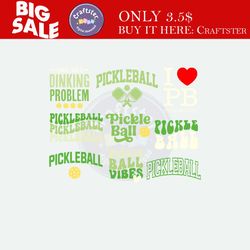pickleball svg bundle, pickle ball shirt svg, png, funny pickleball, pickleball paddles, pickle ball gift, cut files for