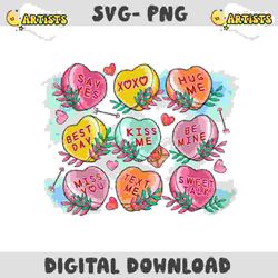 valentines day candy hearts png file