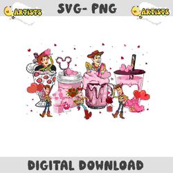 toy story heart coffee disney valentine png