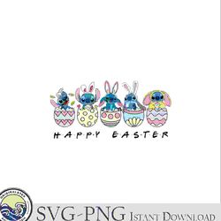 stitch happy easter day bunny eggs png