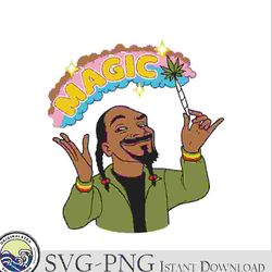 funny snoop dogg magic svg